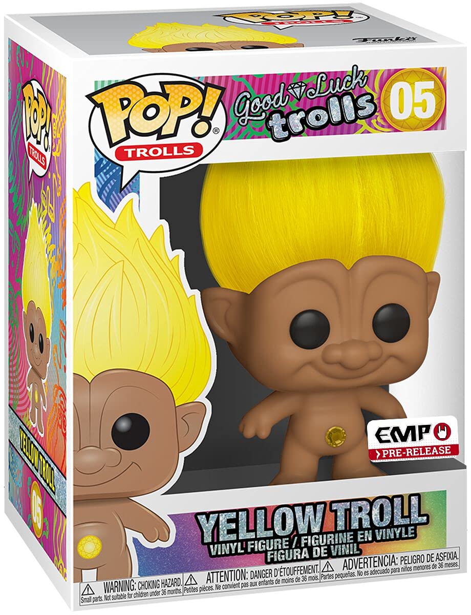 Amazon.com: Funko Trolls - Good Luck Trolls Yellow Troll #05
